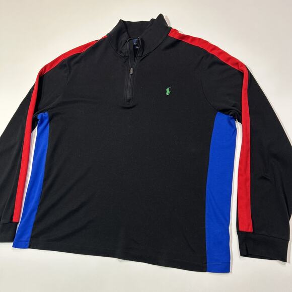 Polo Ralph Lauren Shirt Mens Size XL Pima Soft Touch Quarter Zip Pony - Picture 2 of 12